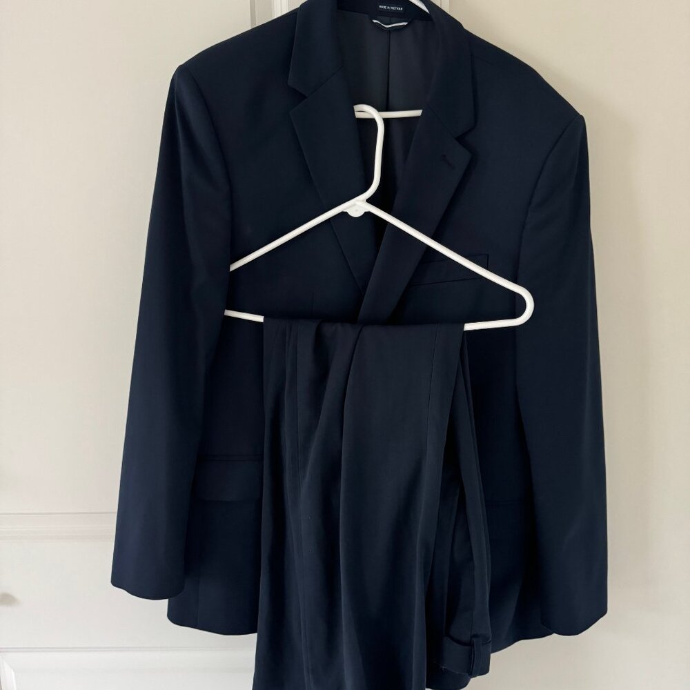 Navy Men's Suit Pants and Jacket